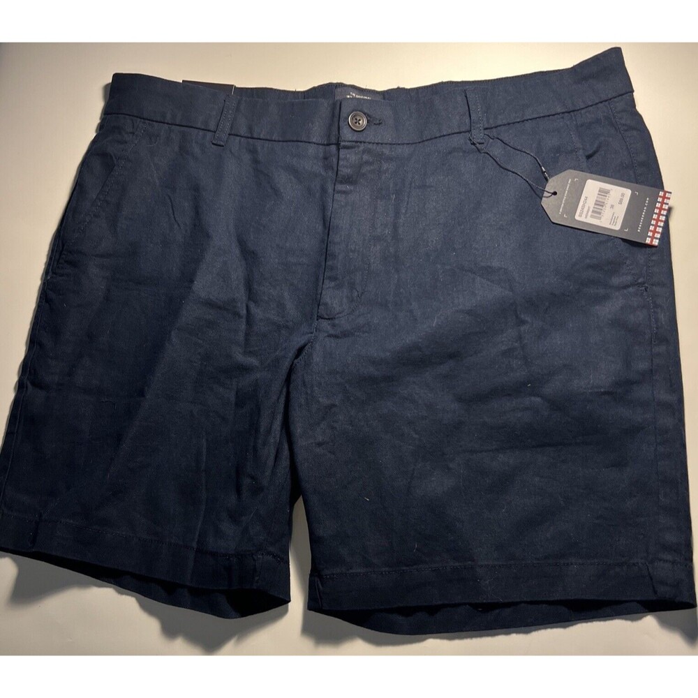 NWT *Ben Sherman* 38 W Men's Chino Blue Flat Front Regular Fit Stretch Shorts